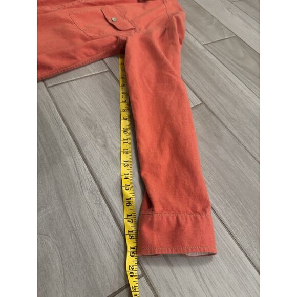 Tommy Bahama Men’s Long Sleeve Button Down Shirt Red Orange‎ Large - Picture 5 of 12